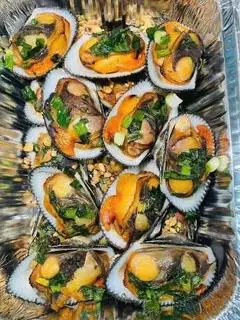 Hình ảnh sò lông nướng mỡ hành