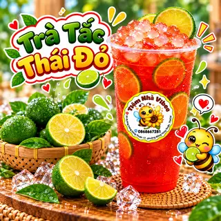 Hình ảnh Trà Tắc Thái Đỏ ( ly 500ml ) 