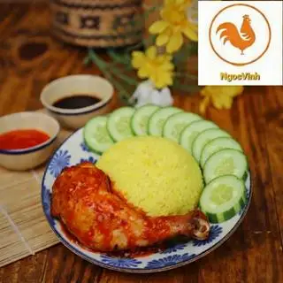Cơm Gà Xối Mỡ Sốt Cay - 58.000 ₫ tại Ngọc Vinh - Gà Rán & Cơm Gà Xối Mỡ - Đường Số 30