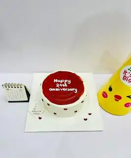 Hình ảnh bánh tim đỏ 13cm