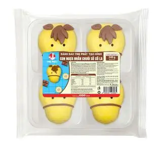 Bánh bao Con Ngựa Chuối Socola (Gói 4 cái) - 85.000 ₫ tại Bánh Bao Thọ Phát - Minibao - Trường Sa