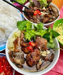 bún chả hà nội - 60.000 ₫ tại Khôi 168 - Bún Cá & Canh Cá Rô Đồng Quỳnh Côi Thái Bình - Tây Hòa