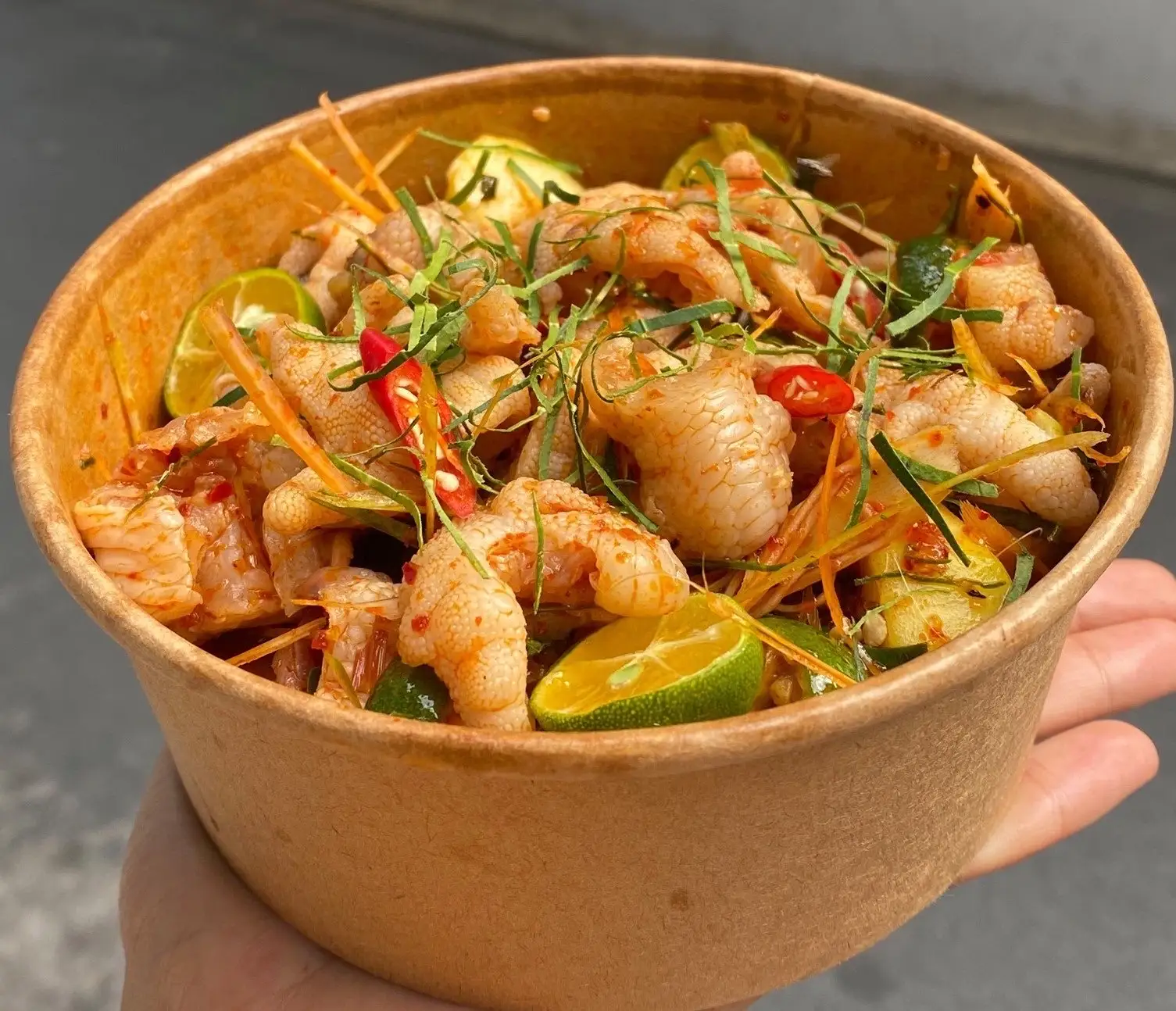 Chân gà sốt Thái [có xương] - 58.000 ₫ tại Duy Cận Food - Chân Gà Sốt Thái - Phạm Văn Bạch