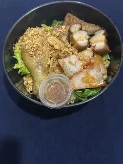 Hình ảnh *MUA 1 TANG 1*Mua 1 Mì Trộn Sate Gà mix Xá Xíu  Tặng 1 Mì Thêm+ Canh Soup