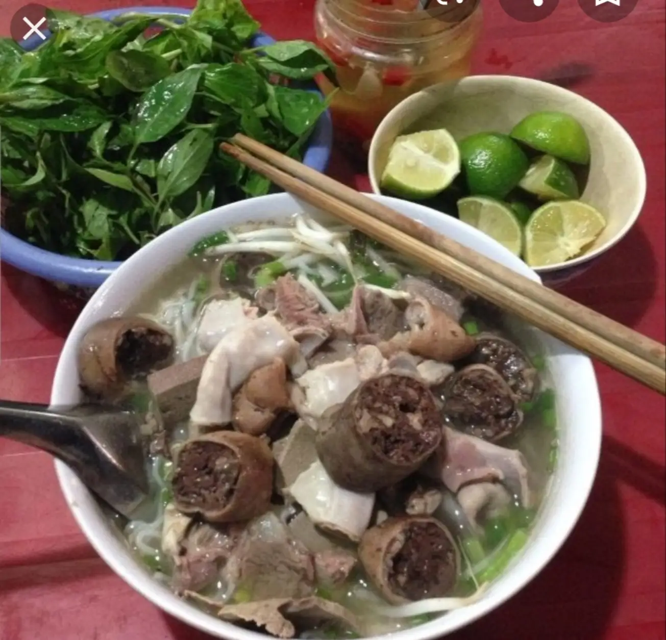Hình ảnh Bún lòng thập cẩm