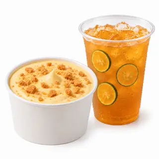 Hình ảnh Combo Kem phô mai + Trà tắc