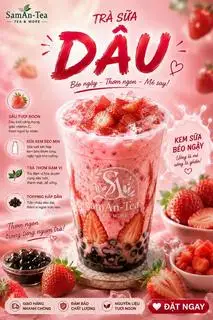 Hình ảnh Trà sữa dâu