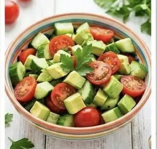 Hình ảnh salad - dưa leo - cà chua-bơ 