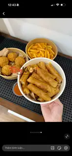 Hình ảnh 3 nem giòn + 3 nem xù + 3 nem xù phomai