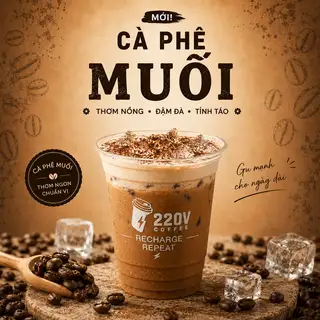Cà phê muối chuẩn vị Huế - 35.000 ₫ tại 220V Coffee, Matcha & Cold Brew - Phan Đình Phùng