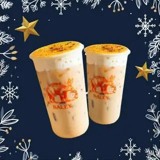Hình ảnh Combo 2 ly Trà Sữa KTN - Tặng Trân Châu Đường Đen và Bánh Flan