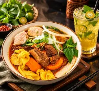 Hình ảnh [Q4] BÒ QUÍ TỘC (Full topping + 1 ly trà tắc Thái)