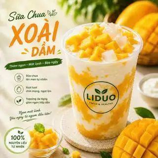 Hình ảnh sữa chua xoài dầm