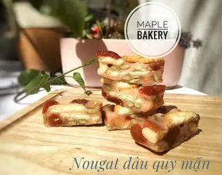 Hình ảnh Kẹo Nougat Dâu Tây Bánh Quy 100g