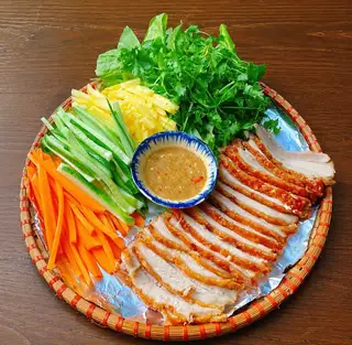 Hình ảnh Combo 2 suất bánh tráng cuốn heo quay