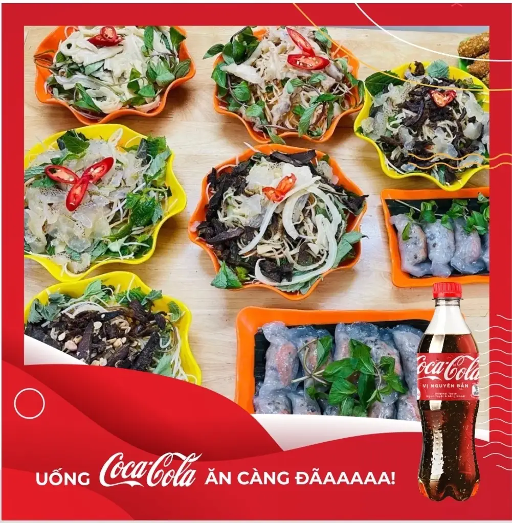 Hình ảnh Combo 6:( 1 nộm - 10 bánh - 2 tai - 10 nem rán - coca chai
