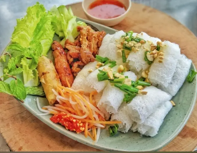 Bánh hỏi thịt nướng + nem nướng + chả giò - 35.000 ₫ tại Mr Nem - Nem Nướng Nha Trang & Bún Thịt Nướng - Nguyễn Văn Khối