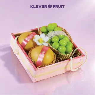 Hình ảnh Hộp Quà Trái Cây Cao Cấp 20/10 - Set Ngọc Ngà - Gift Hamper - Klever Fruit
