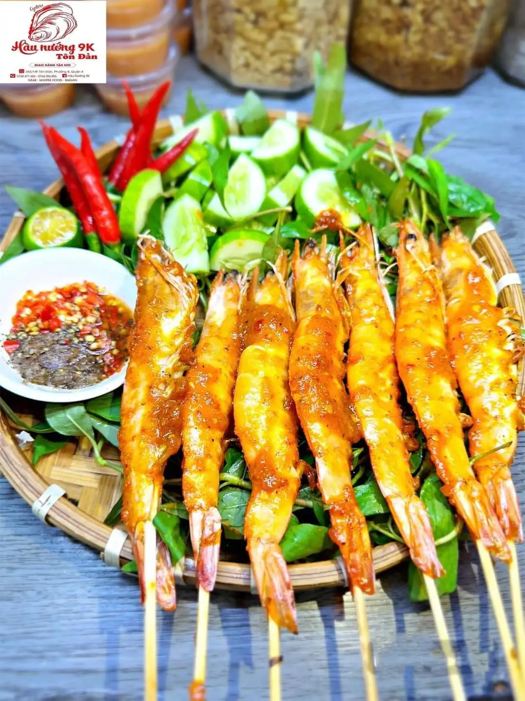 Tôm nướng muối ớt - 149.000 ₫ tại Hàu Nướng 9k - Tôn Đản