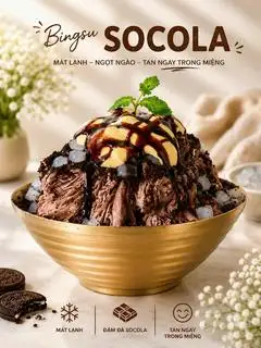 Bingsu Socola - 152.000 ₫ tại 0°C Bingsu & Tea - Coffee - Đường Số 17A