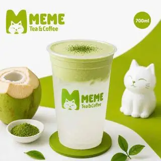 Coconut matcha - dừa xiêm xanh - 38.000 ₫ tại Meme - Tiệm Matcha, Cà Phê & Nước Giải Khát - Nguyễn Thị Minh Khai