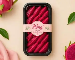 Hình ảnh khay Thanh Long đỏ tưoi ngon, ngọt mát,bổ dưỡng