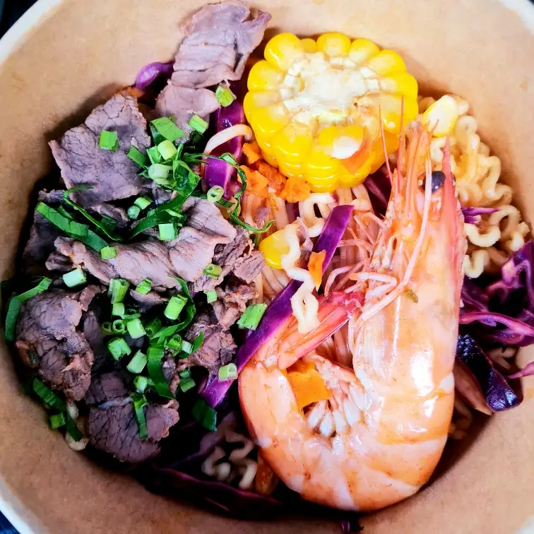 Mì cay Hàn Quốc Tôm bò - 60.000 ₫ tại HOT FOOD - Mì Cay & Cháo Ếch Singapore - Dương Quảng Hàm