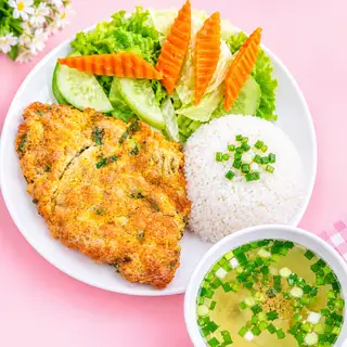 Hình ảnh Cơm thịt bằm trứng rán