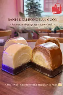 Hình ảnh Bánh kem bông lan cuộn