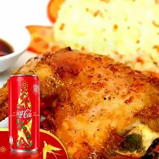 Cơm gà xối mỡ vừa - cơm thêm - Coca-Cola - 63.000 ₫ tại Cơm Gà Xối Mỡ Nũng Nịu - Nguyễn Văn Khối  