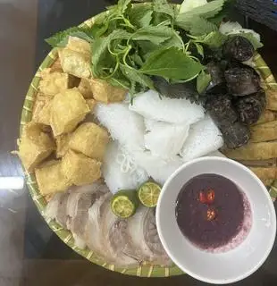 Hình ảnh Bún đậu - thịt - dồi rán