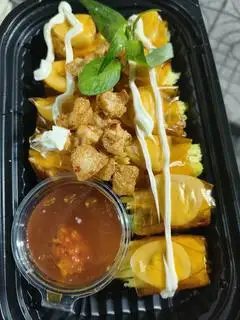 Hình ảnh bánh tráng cuộn.. tóp mỡ 