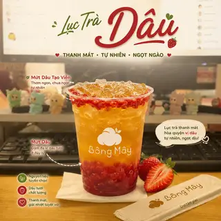 Lục Trà Dâu (Size L) - 39.000 ₫ tại Bông Mây - Tiệm Trà Sữa, Cà Phê  & Panna Cotta - Cô Giang
