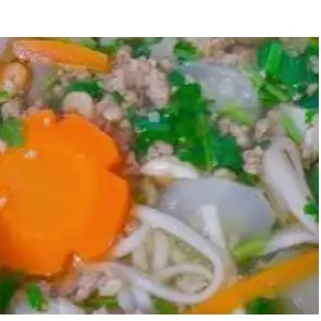Hình ảnh bánh canh thịt bằm trứng cút