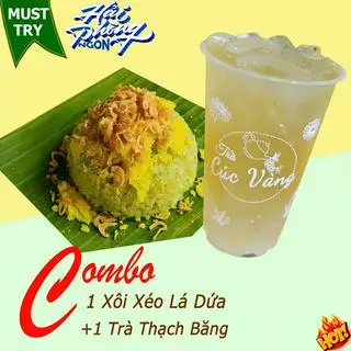 Combo Xôi Xéo + Trà Thạch Băng  - 38.250 ₫ tại Hải Phòng Ngon - Xôi, Bánh Mì Pate & Trà Hoa Cúc - Bùi Đình Túy