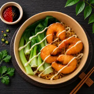 Hình ảnh Mì trộn tôm surimi