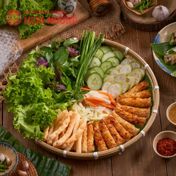 Phần 2 người - Nem Nướng D'ran - Healthy & Fresh - 120.000 ₫ tại Nem Nướng D'ran - Since 1968 - Bến Vân Đồn 