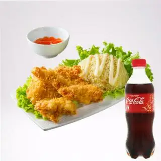 Cơm Gà Rút Xương Chiên Xù + Coca Cola Chai - 66.000 ₫ tại Cơm Gà Rút Xương Chiên Xù & Hamburger 1454