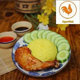 Cơm Gà Xối Mỡ - 55.000 ₫ tại Ngọc Vinh - Gà Rán & Cơm Gà Xối Mỡ - Đường Số 30