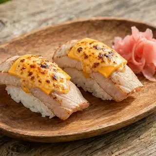 Hình ảnh Sushi cá ngừ khè phô mai