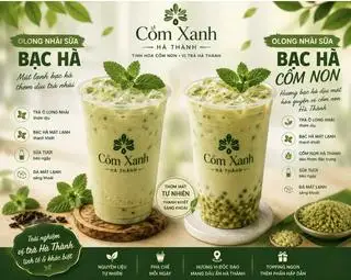 Hình ảnh Trà Sữa Ô Long Nhài Bạc Hà Cốm Non