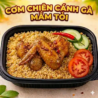 Hình ảnh cơm chiên cánh gà (2 cánh ) 