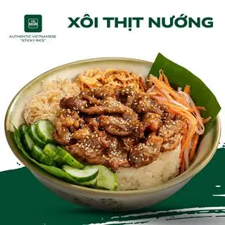 Hình ảnh Xôi Thịt Nướng "Thơm, sém cạnh, mềm ngon"