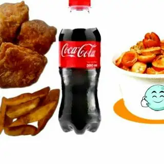Combo Gà Mini 1 Rán Gìon + 1 Mỳ Ý Xúc Xích + Khoai Lang M + 1 Coca 390ml - 117.000 ₫ tại Mãn Nguyệt - Lẩu Ly & Gà Rán - Đặng Dung   	