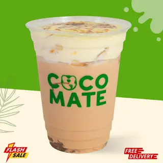 Trà Sữa Dừa Kem Trứng Nướng - 38.000 ₫ tại Cocomate - Nước Dừa Tươi, Cà Phê Sữa Dừa & Trà Sữa Hạt - Pasteur