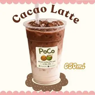 Cacao Latte 650ml - 55.000 ₫ tại POCO - Sữa Dừa & Khoai Nướng Phô Mai - Nguyễn Văn Đậu