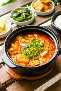 Hình ảnh Canh Kim Chi (đã kèm cơm)