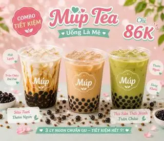 Hình ảnh Combo 3 trà sữa truyền thống - trà sữa Thái xanh - sữa tươi trân châu đen (700ml)