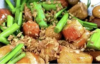 Hình ảnh combo cá viên chiên sốt mắm tỏi