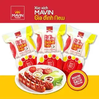 Hình ảnh Xúc xích gia đình New túi 500g/ 10 cây (chiên trước khi sử dụng)